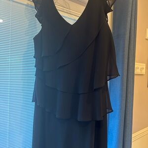 Black Tea-length Cocktail Dress